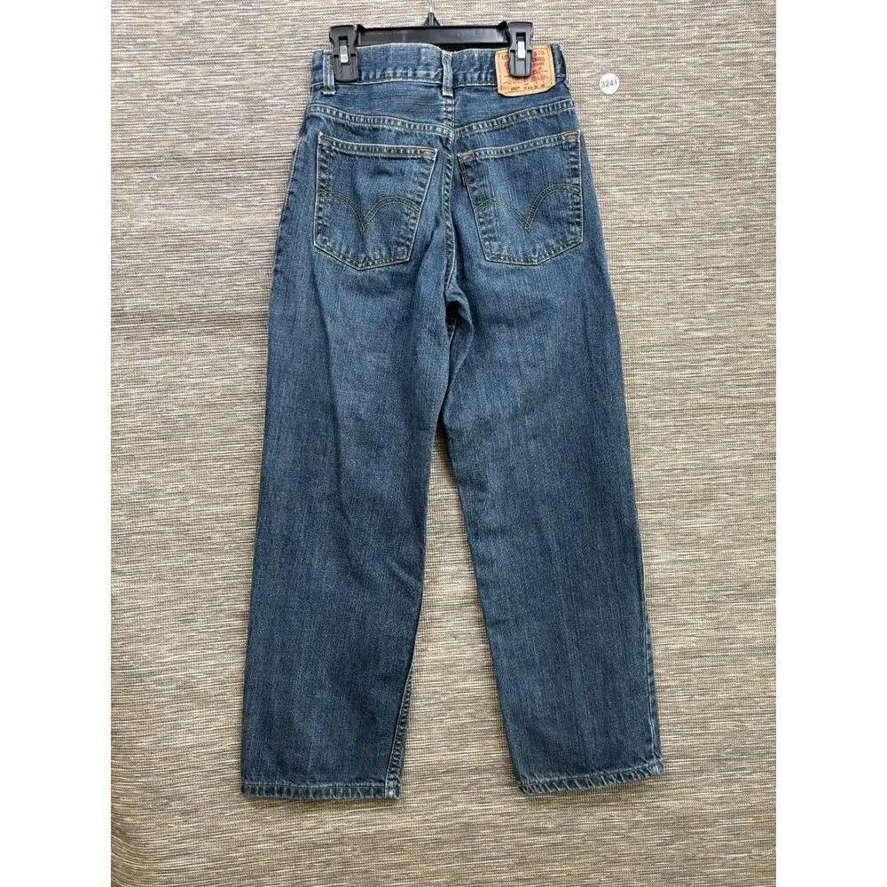 Levis 550 Relaxed Fit Jeans Boys Size 16 Slim 26x28 Blue Denim 100% Cotton